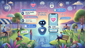 Mental health support and crisis intervention chatbots